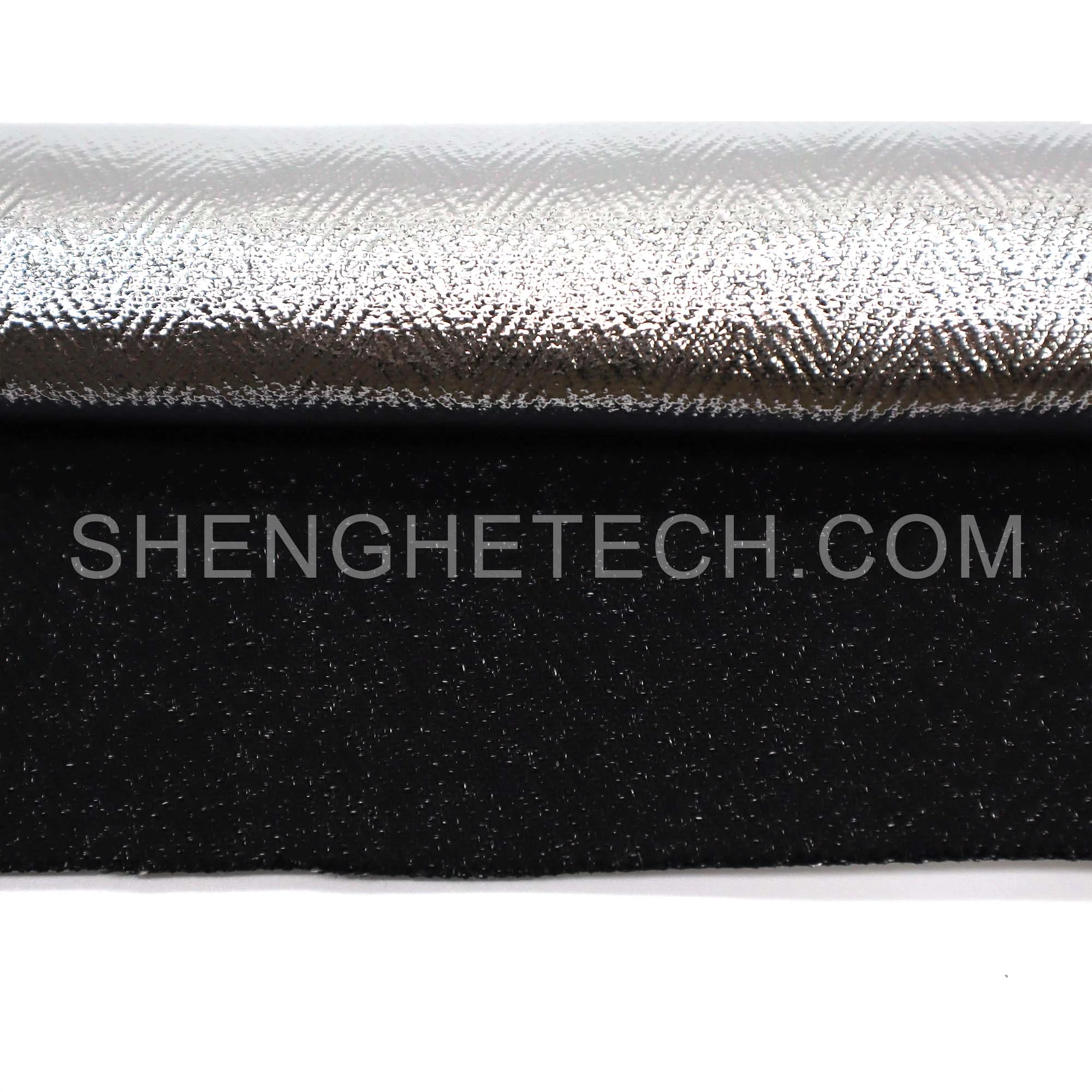 Pre-oxidized fiberglass aluminum-coated fabric